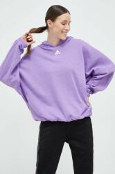Adidas bluza femei, culoarea violet, cu glugă, neted PPYX-BLD0NI_44X