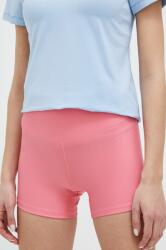 Casall pantaloni scurți de antrenament culoarea roz, neted, high waist PPYX-SZD0U9_42X