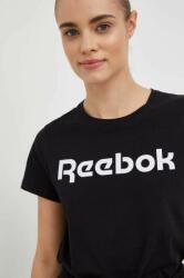 Reebok tricou din bumbac culoarea negru PPYX-TSD0HF_99X