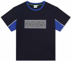 HUGO BOSS tricou copii culoarea albastru marin, cu imprimeu PPYX-TSB0H8_59X