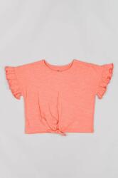 Zippy tricou de bumbac pentru copii culoarea portocaliu PPYX-TSG0IT_32X