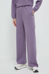 Champion pantaloni de trening din bumbac culoarea violet, neted PPYX-SPD0TZ_49X