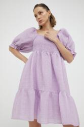 Bruuns Bazaar rochie culoarea violet, mini, evazati PPYX-SUD1JK_48X