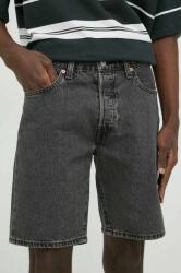 Levi's pantaloni scurti jeans barbati, culoarea gri PPYX-SZM0AU_90X