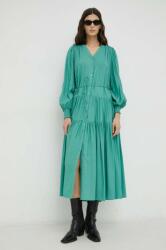 Bruuns Bazaar rochie Rosebay Carline culoarea verde, midi, evazati PPYX-SUD1JF_77X