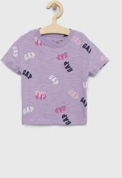 GAP tricou de bumbac pentru copii culoarea violet PPYX-TSG0D4_45X