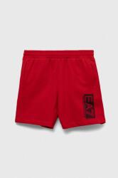 EA7 Emporio Armani pantaloni scurți din bumbac pentru copii culoarea rosu, talie reglabila PPYX-SZB02I_33X