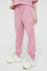 Ellesse pantaloni de trening culoarea roz, cu imprimeu PPYX-SPD0YZ_30X
