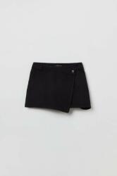 OVS pantaloni scurti din bumbac culoarea gri, neted PPYX-SZG018_90X