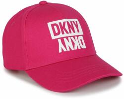 DKNY șapcă din bumbac pentru copii culoarea roz, cu imprimeu PPYX-CAG04D_42X