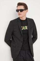 Karl Lagerfeld geaca de lana culoarea negru PPYX-KZM005_99X