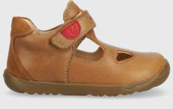 Geox sandale din piele pentru copii culoarea maro PPYX-OBK0I2_82X