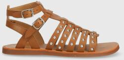 Pom D'api Calvin Klein sandale din piele pentru copii culoarea maro PPYX-OBG1B9_82X
