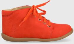 Pom D'api pantofi din piele intoarsa pentru copii culoarea portocaliu PPYX-OBK0ZE_23X