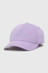 Hugo șapcă de baseball din bumbac culoarea violet, cu imprimeu PPYX-CAM08J_44X