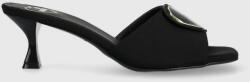 Love Moschino papuci femei, culoarea negru, cu toc cui, JA28335G0GIM0000 PPYX-KLD0E9_99X