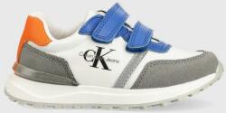 Calvin Klein Jeans sneakers pentru copii culoarea alb PPYX-OBB07F_00X