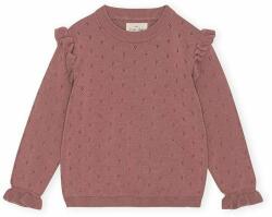 Konges Sløjd pulover de bumbac pentru copii culoarea maro, light PPYX-SWG01N_84X
