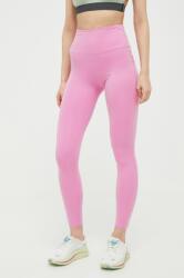 Roxy leggins de antrenament Heart Into It x Mizuno culoarea roz, neted PPYX-LGD06O_30X