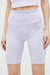 Columbia pantaloni scurti sport Windgates femei, culoarea violet, neted, high waist PPYX-SZD0KT_04X