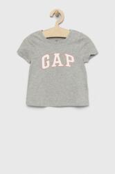 GAP tricou de bumbac pentru copii culoarea gri, cu imprimeu PPYX-TSK07M_09X