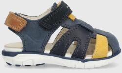 Geox sandale din piele pentru copii culoarea albastru marin PPYX-OBK0DE_59X