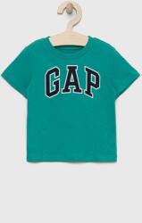 GAP tricou de bumbac pentru copii culoarea verde, cu imprimeu PPYX-TSK07E_76X
