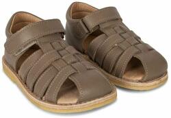 Konges Sløjd sandale din piele pentru copii culoarea gri PPYX-OBK154_09X