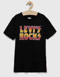 Levi's tricou de bumbac pentru copii culoarea gri, cu imprimeu PPYX-TSB05N_99X
