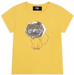 KARL LAGERFELD tricou copii culoarea galben PPYX-TSG0HF_11X