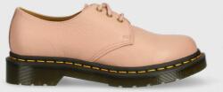 Dr. Martens pantofi de piele 1461 femei, culoarea roz, cu toc plat DM24256329-Peach. Bei PPYX-OBD3J2_30X