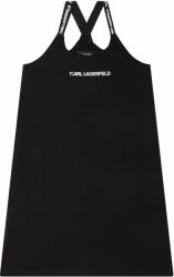 Karl Lagerfeld rochie fete culoarea negru, mini, drept PPYX-SUG0E5_99X