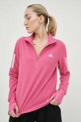 Adidas hanorac de jogging Own the Run femei, culoarea roz, cu imprimeu PPYX-BLD055_42X