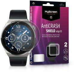 MyScreen Protector Huawei Watch GT 3 Pro (46 mm) ütésálló képernyővédő fólia - MyScreen Protector AntiCrash Shield Edge3D - 2 db/csomag - transparent