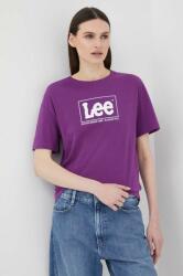 Lee tricou din bumbac culoarea violet PPYX-TSD1R0_44X