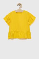 Zippy tricou de bumbac pentru copii culoarea galben PPYX-TSG0KN_11X
