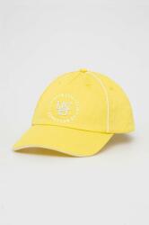 United Colors of Benetton șapcă de baseball din bumbac culoarea galben, cu imprimeu PPYX-CAM05I_11X
