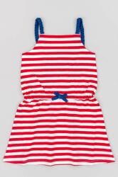 Zippy rochie din bumbac pentru copii culoarea rosu, mini, evazati PPYX-SUG0GK_33X