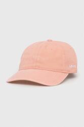 Levi's șapcă de baseball din bumbac culoarea roz, neted PPYX-CAD03I_30X
