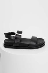 Answear Lab sandale de piele femei, culoarea negru BPYX-OBD038_99X