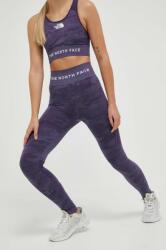 The North Face leggins sport Mountain Athletics femei, culoarea violet, modelator PPYX-LGD05R_45X