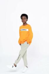 KARL LAGERFELD bluza copii culoarea portocaliu, cu imprimeu PPYX-BLB06I_22X