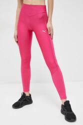 PUMA leggins de antrenament Fit Eversculpt femei, culoarea roz, neted 9BYY-LGD063_42X