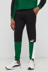 PUMA pantaloni de trening bărbați, culoarea negru, cu imprimeu 848007 PPYY-SPM0B8_99A