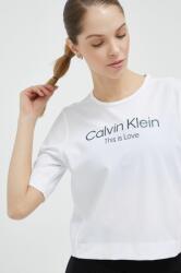 Calvin Klein Performance tricou de antrenament Pride culoarea alb PPYX-TSD1JL_00X