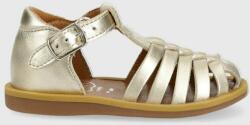 Pom D'api sandale din piele pentru copii culoarea auriu PPYX-OBG17S_10Y