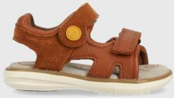 Geox sandale din piele pentru copii culoarea maro PPYX-OBK0JZ_82X
