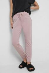 Medicine pantaloni de trening culoarea roz, drept, medium waist ZPYX-SPD502_38X