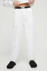 Calvin Klein Underwear pantaloni lounge din bumbac culoarea alb, melanj 000QS6943E PPYX-SPD0WH_00X