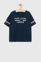 Pepe Jeans tricou de bumbac pentru copii culoarea albastru marin, cu imprimeu PPYX-TSK02P_59X